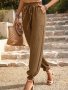Едноцветен дамски панталон с еластична талия, 5цвята - 023, снимка 4