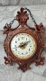 Винтидж стенен часовник с красиви орнаменти и циферблат, със синджири , снимка 7