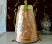 Меден каминен съд за въглища,дърва,картина Рембранд. , снимка 2
