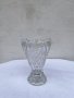 Стъклена кристална ваза. №1203, снимка 1 - Антикварни и старинни предмети - 34813430