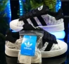 НАМАЛЕНИ Дамски кецове Adidas Campus цвят бяло и черно, снимка 4