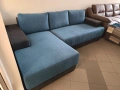 Нов ъглов диван с функция сън, снимка 1