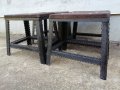 Комплект Стари Метални Табуретки, Столчета, Стара Метална Табуретка, Столче, Черешово Дърво. , снимка 6