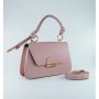 Елегантна фешън чанта с авнгардни дръжки в модерни цветове, снимка 1