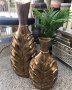 Красиви вази от смола - в златно, снимка 1 - Вази - 41675080