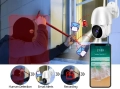 Tuya 5MP WiFi IP HD PTZ Камера с AI детекция на движение Двупосочно аудио Видеонаблюдение , снимка 6