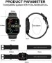 Нов Смарт часовник за мъже жени 1.83инча Android iPhone Подарък, снимка 3