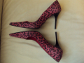 Дамски маркови обувки  висок ток от естествен велур ФИОРАНГЕЛО, снимка 3