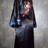 Rose just for you-L, XL-Сатенен нов халат с две лица(двоен), снимка 7 - Нощници - 36095230