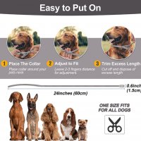 Нови 3 броя Успокояващ регулируем нашийник за куче с феромони 60 см, снимка 2 - За кучета - 39790233