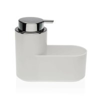Дозатор за сапун 2 в 1 за мивка Versa Бял ABS полистирен (7,5 x 14,5 x 17 cm), снимка 1 - Органайзери - 41573188