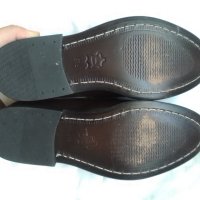 Мъжки обувки от солиден телешки бокс,размер 81/2UK,тъмно кафяви, снимка 4 - Официални обувки - 40894232