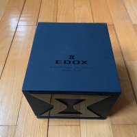 Часовник Edox с кутия, снимка 3 - Мъжки - 30093916