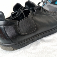 КАТО НОВИ LOUIS VUITTON® ORIGINAL LV TRAINER BLACK LEATHER SNEAKER 40 - 41, снимка 10 - Ежедневни обувки - 44465629