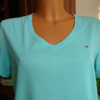 синя тениска Tommy Hilfiger, снимка 1 - Тениски - 41675781