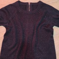 Черна блузка с цип на гърба , снимка 4 - Блузи с дълъг ръкав и пуловери - 38658004