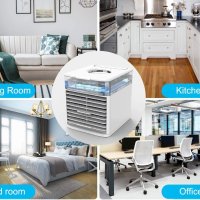 Мини въздушен охладител Basein Nexfan-01 air cooler 10W 3 скорости вентилатор с вода LED светлини пр, снимка 2 - Вентилатори - 41954720