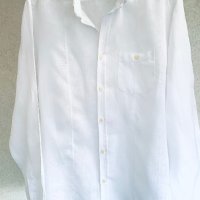 Бяла ленена риза DRYKORN FOR BEAUTIFUL PEOPLE , снимка 1 - Ризи - 41801172
