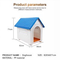 НОВА Добре вентилирана изолирана Пластмасова Къща колиба за куче котка, снимка 3 - За кучета - 41516319