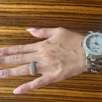 Уникален пръстен с камъни Swarovski, снимка 2 - Дамски - 41600899