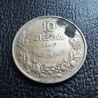 Стара монета 10 лева 1943 г. България - перфектен релеф,желязна!, снимка 3 - Нумизматика и бонистика - 42129307