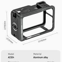 Нова изцяло метална защитна видеосистема за Osmo Action 3 екшън камера, снимка 2 - Чанти, стативи, аксесоари - 41604687
