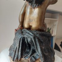 Огромна Антикварна Бронзова фигура- ХЕРУВИМ-19 век, снимка 8 - Антикварни и старинни предмети - 41364290