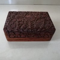 Дървена кутия 15.5 х 10 h 6 см. , снимка 1 - Други стоки за дома - 41348894