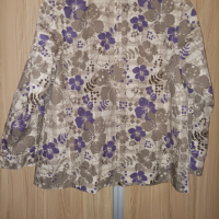 Флорално памучно сако , снимка 5 - Сака - 44732315