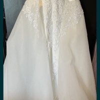Булчинска рокля с мъниста, камъни, пера, снимка 3 - Сватбени рокли - 40695617