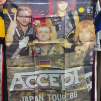 Accept Japan Tour 1986 Flag, снимка 2 - Китари - 44795725