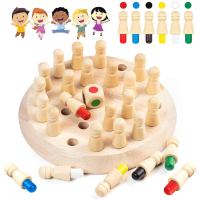 3540 Детска игра за развиване на памет Шах с 24 пешки и зарче, снимка 3 - Образователни игри - 44597180