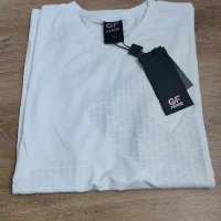 Тениска G Ferre в бяло с бродиран принт, снимка 3 - Тениски - 41660082