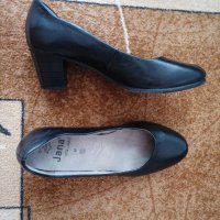Дамски елегантни обувки на среден ток JANA черни, снимка 4 - Дамски обувки на ток - 41667030