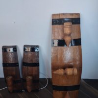 Полилеи от автентични бъчви с дървени чашки-конуси!, снимка 9 - Полилеи - 21507023