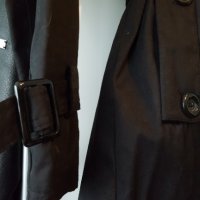 Модерен тренчкот шлифер с буфан ръкав и колан, снимка 3 - Шлифери - 35809861
