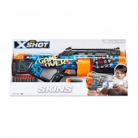X Shot SKINS Мега бластер с барабан с 16 меки стрели Last Stand 36518, снимка 3 - Други - 39221487