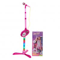 Детски караоке микрофон със стойка и светлини, снимка 3 - Музикални играчки - 35900555
