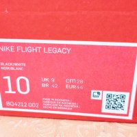 NIKE FLIGHT LEGACY BLACK чисто нови 44-Tи номер 28см ОРИГИНАЛНИ в кутия, снимка 3 - Маратонки - 41360282