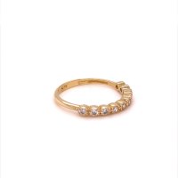 Златен дамски пръстен 1,74гр. размер:55 14кр. проба:585 модел:17646-4, снимка 3 - Пръстени - 42181880