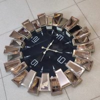 Стенни часовници, огледално стъкло - 53см диаметър, снимка 6 - Стенни часовници - 41801026