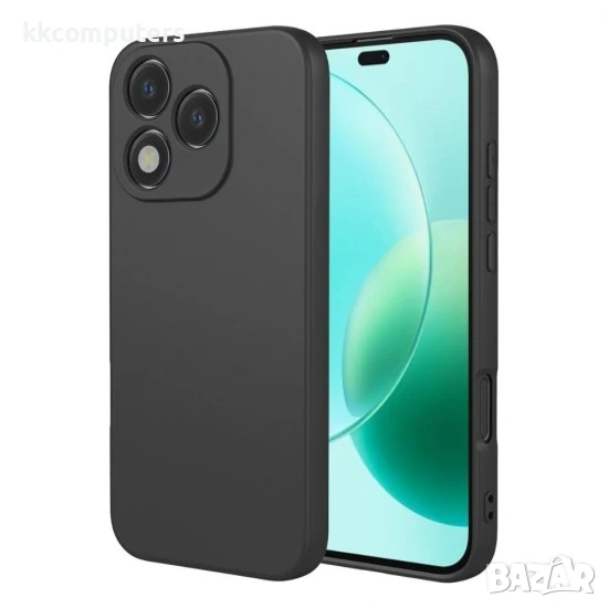 Силиконов кейс iPaky матиран, За Honor 400 Lite, Черен, снимка 1