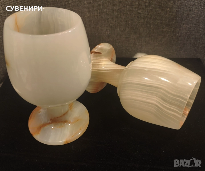 Чаша от оникс за ракия, снимка 1