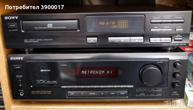 SONY STR- DE305 RECEIVER + CD SONY CDP-212 remote control, снимка 1