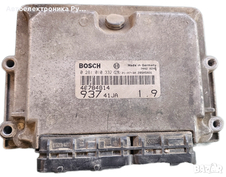 блок на двигателя ALFA ROMEO 147 1.9 JTD BOSCH 0281010332, 73501227, 93741WAA ,28SA5661, снимка 1