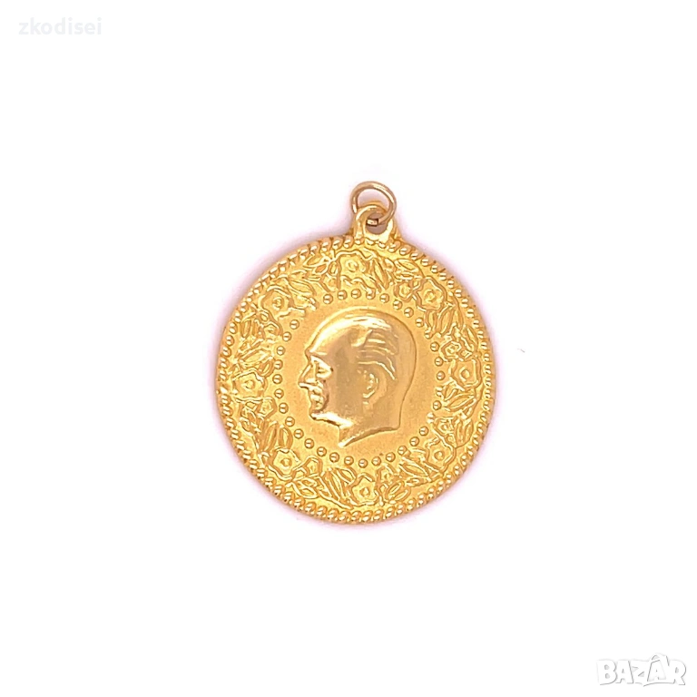 Златен медальон 0,78гр. 14кр. проба:585 модел:36130-6, снимка 1