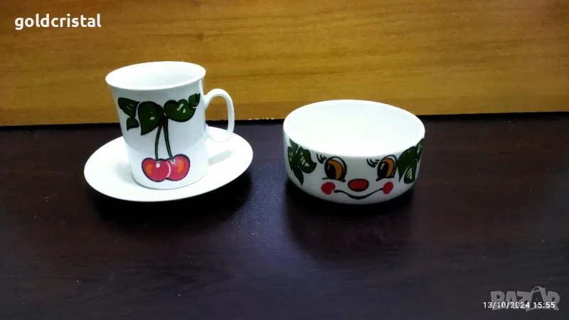 Стар български порцелан детски комплект , снимка 1