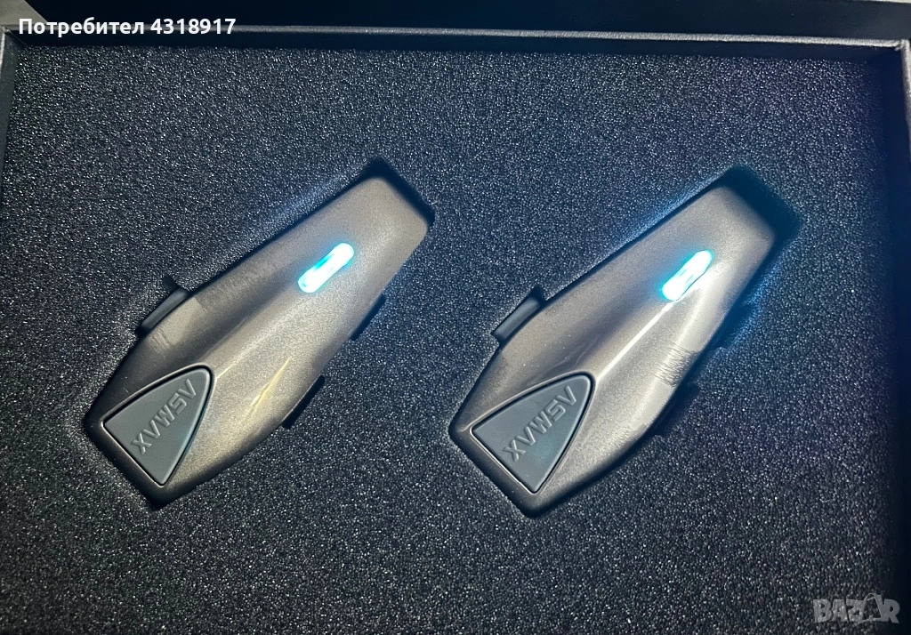 2 бр интерком за мотоциклети ASMAX S1 , снимка 1