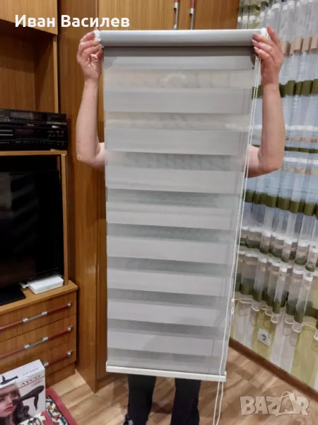 Продавам щори ден и нощ/ сиво бяло, снимка 1