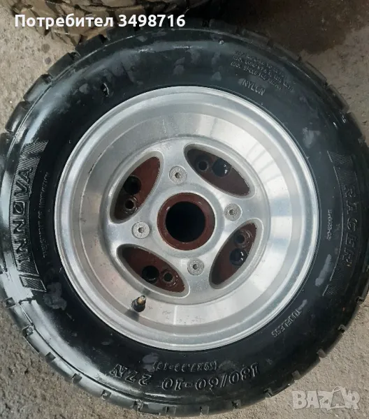 Кавазаки кфх 700 четри броя джанти с гуми и фланци, снимка 1